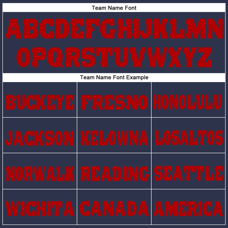 Custom Navy Red Fleece Jogger Sweatpants