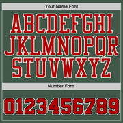 Custom Stitched Green Red-Black Sports Pullover Sweatshirt Hoodie