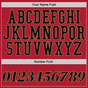 Custom Stitched Red Black-Old Gold Sports Pullover Sweatshirt Hoodie