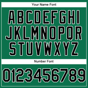 Custom Stitched Kelly Green Black-White Sports Pullover Sweatshirt Hoodie