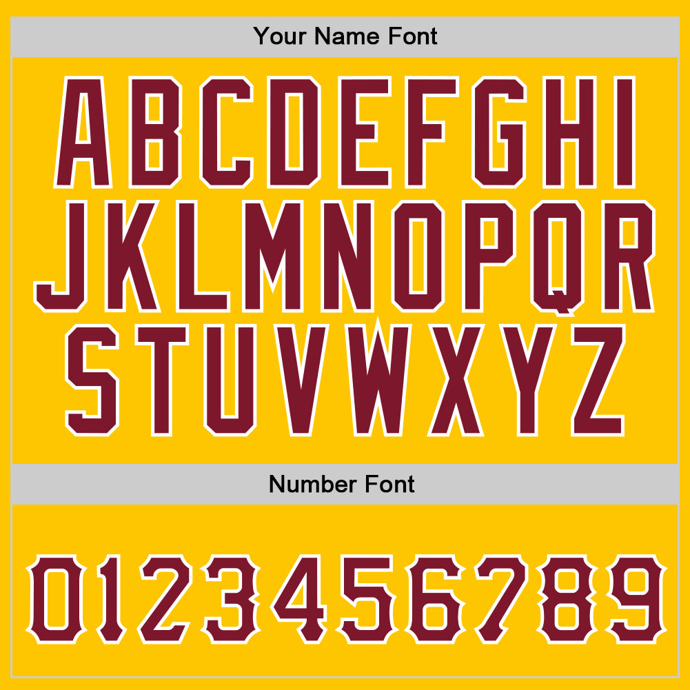 Custom Stitched Gold Crimson-White Sports Pullover Sweatshirt Hoodie