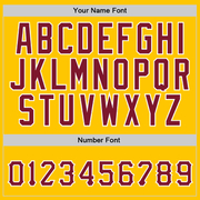 Custom Stitched Gold Crimson-White Sports Pullover Sweatshirt Hoodie