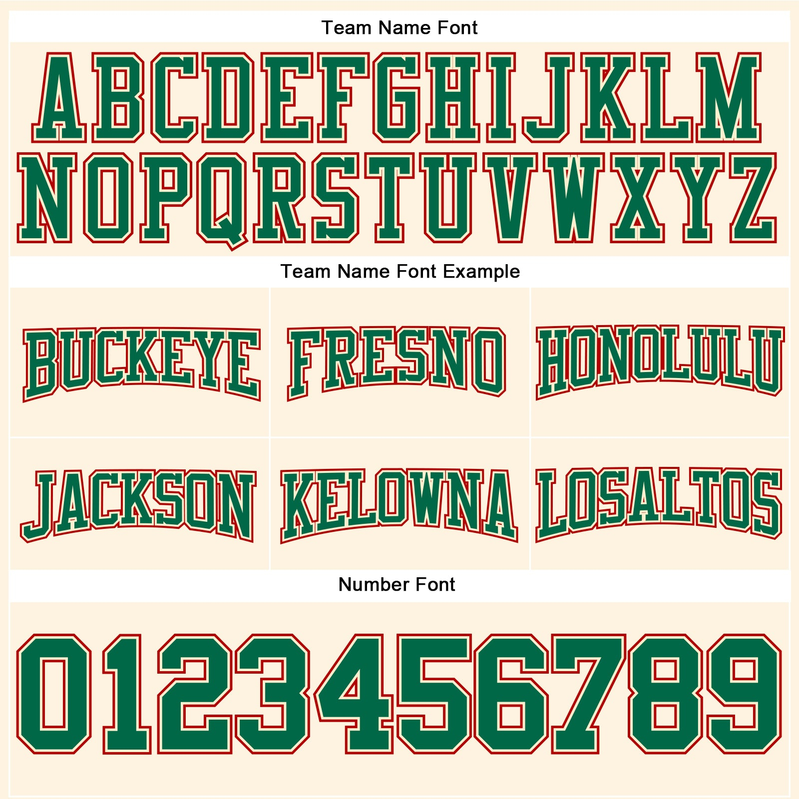 Custom Stitched Cream Kelly Green-Red Football Pullover Sweatshirt Hoodie