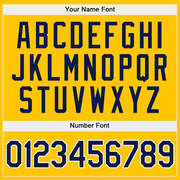 Custom Stitched Gold Navy-White Sports Pullover Sweatshirt Hoodie