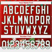 Custom Stitched Red White-Kelly Green 3D Christmas Sports Pullover Sweatshirt Hoodie