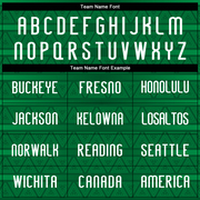 Custom Kelly Green White Geometric Shape Sublimation Volleyball Uniform Jersey