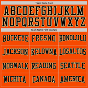 Custom Stitched Orange Black Pinstripe Black-Old Gold Sports Pullover Sweatshirt Hoodie