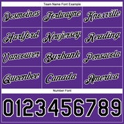 Custom Stitched Purple Black-White Funny Christmas 3D Sports Pullover Sweatshirt Hoodie