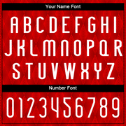 Custom Red White Geometric Shape Sublimation Volleyball Uniform Jersey