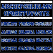 Custom Black Royal-White Fleece Jogger Sweatpants