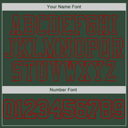 Custom Stitched Green Green-Red Sports Pullover Sweatshirt Hoodie