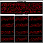 Custom Black Black-Red Sports Pants