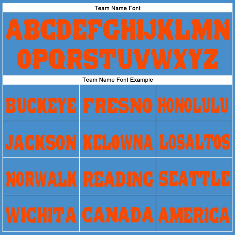 Custom Powder Blue Orange Fleece Jogger Sweatpants