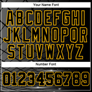 Custom Stitched Black Gold 3D Bowling Sports Pullover Sweatshirt Hoodie