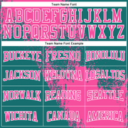 Custom Stitched Teal Pink-White 3D Pattern Design Abstract Brush Stroke Sports Pullover Sweatshirt Hoodie