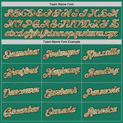 Custom Stitched Kelly Green Camo-Cream Sports Pullover Sweatshirt Hoodie