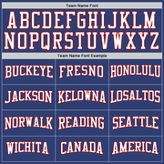 Custom Stitched Royal White-Red Sports Pullover Sweatshirt Hoodie