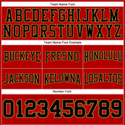 Custom Stitched Red Black-Old Gold Football Pullover Sweatshirt Hoodie