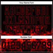 Custom Stitched Black Red 3D Skull Fashion Flame Sports Pullover Sweatshirt Hoodie