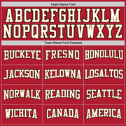 Custom Stitched Red White-Old Gold Sports Pullover Sweatshirt Hoodie