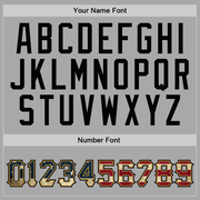 Custom Stitched Gray Vintage USA Flag-Old Gold Sports Pullover Sweatshirt Hoodie