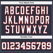 Custom Stitched Navy White-Red Sports Pullover Sweatshirt Hoodie