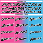 Custom Stitched Sky Blue Black-Pink 3D Halloween Gradient Sports Pullover Sweatshirt Hoodie