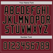 Custom Stitched Crimson Black-Cream Split Fashion Sports Pullover Sweatshirt Hoodie