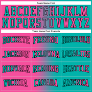 Custom Stitched Aqua Pink-Black Gradient Fashion Sports Pullover Sweatshirt Hoodie