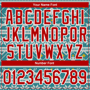 Custom Stitched Teal Red-White Christmas 3D Sports Pullover Sweatshirt Hoodie