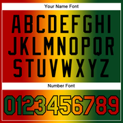 Custom Stitched Green Red Yellow-Black 3D Pattern Design Gradient Fashion Black History Month Sports Pullover Sweatshirt Hoodie