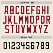 Custom Stitched Cream Black-Crimson Sports Pullover Sweatshirt Hoodie