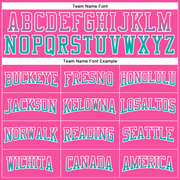 Custom Stitched Pink Aqua-White Fade Fashion Arrow Sports Pullover Sweatshirt Hoodie