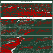 Custom Stitched Green Red 3D Pattern Design Torn Paper Style Sports Pullover Sweatshirt Hoodie