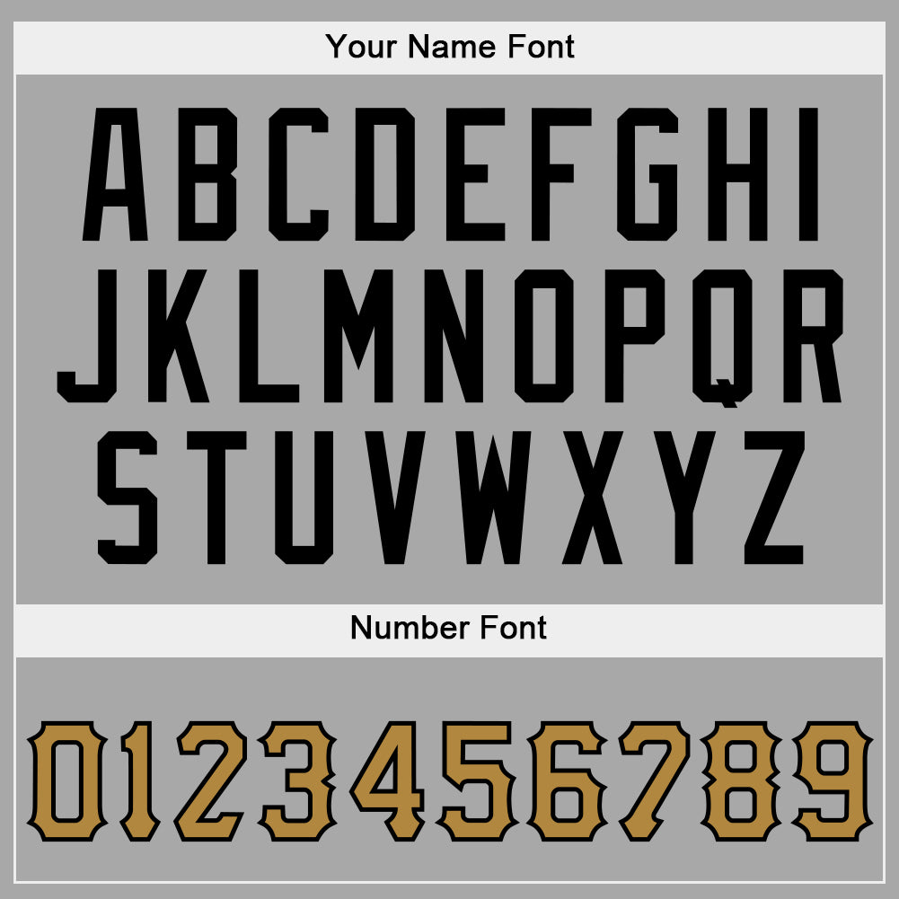 Custom Stitched Gray Old Gold-Black Sports Pullover Sweatshirt Hoodie