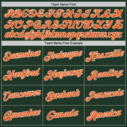 Custom Stitched Green Orange-White Sports Pullover Sweatshirt Hoodie