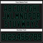 Custom Stitched White Black-Kelly Green Split Fashion Sports Pullover Sweatshirt Hoodie