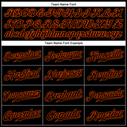 Custom Black Black-Orange Sports Pants