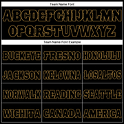 Custom Black Black-Old Gold Fleece Jogger Sweatpants