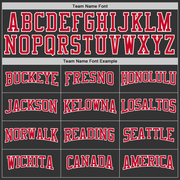 Custom Stitched Anthracite Red-White Sports Pullover Sweatshirt Hoodie