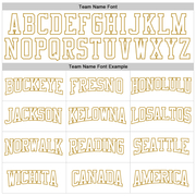 Custom Stitched White Old Gold 3D Pattern Design Gradient Square Shape Sports Pullover Sweatshirt Hoodie