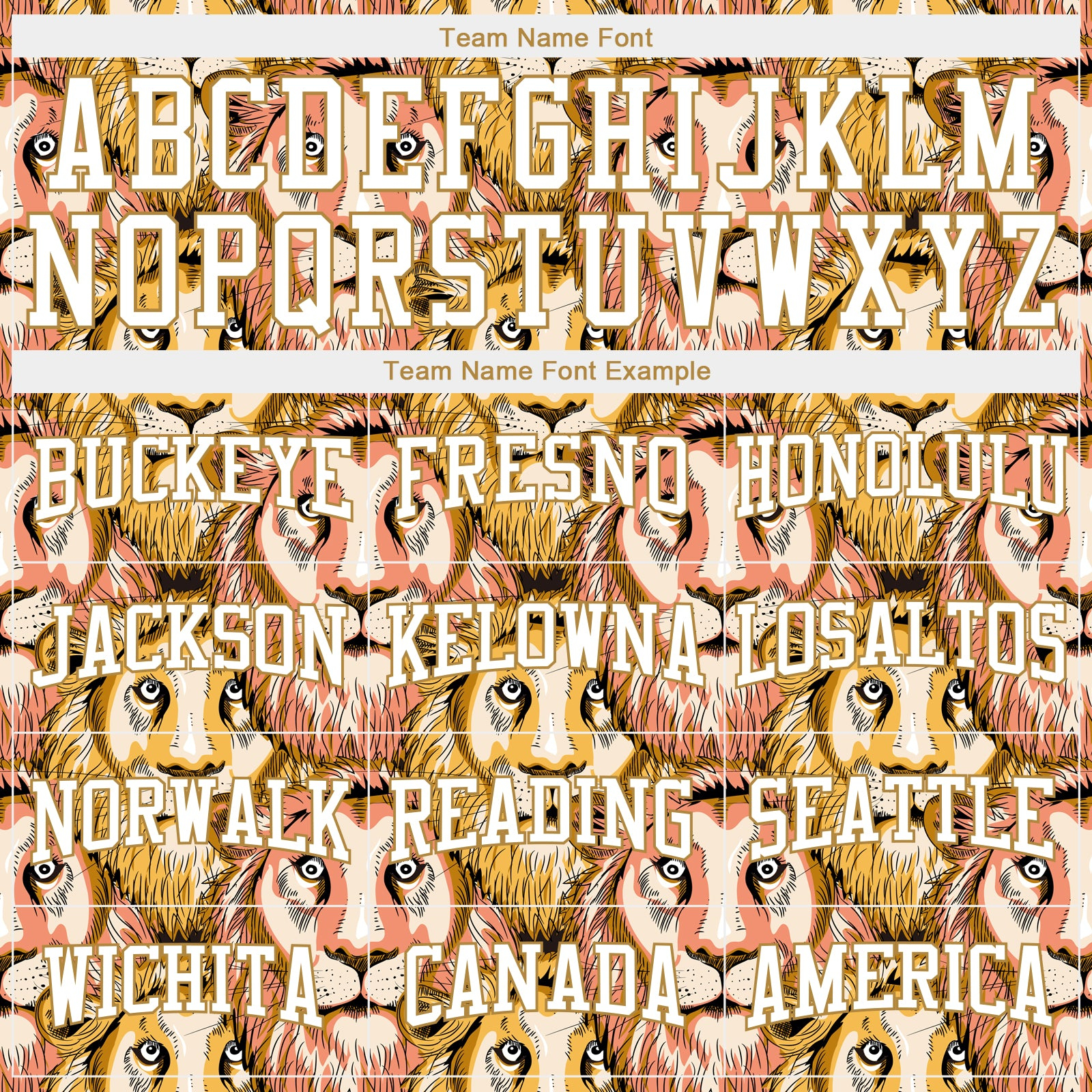 Custom Stitched Old Gold White-Old Gold 3D Pattern Design Lion Sports Pullover Sweatshirt Hoodie