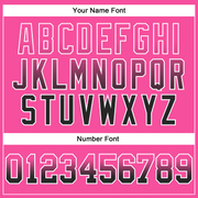 Custom Stitched Pink Black-White Fade Fashion Arrow Sports Pullover Sweatshirt Hoodie