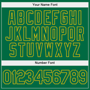 Custom Stitched White Kelly Green-Gold Split Fashion Sports Pullover Sweatshirt Hoodie