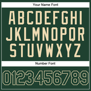 Custom Stitched Green Cream Sports Pullover Sweatshirt Hoodie