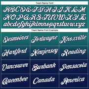 Custom Stitched Teal White-Navy Fade Fashion Sports Pullover Sweatshirt Hoodie