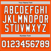 Custom Stitched Orange White-Brown Sports Pullover Sweatshirt Hoodie