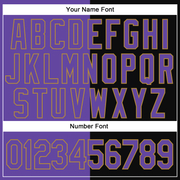 Custom Stitched Black Purple-Old Gold 3D Pattern Scary Faces Of Halloween Pumpkin Sports Pullover Sweatshirt Salute To Service Hoodie