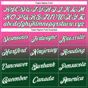 Custom Stitched Pink White-Green Fade Fashion Sports Pullover Sweatshirt Hoodie