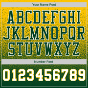 Custom Stitched Gold White-Green Fade Fashion Sports Pullover Sweatshirt Hoodie